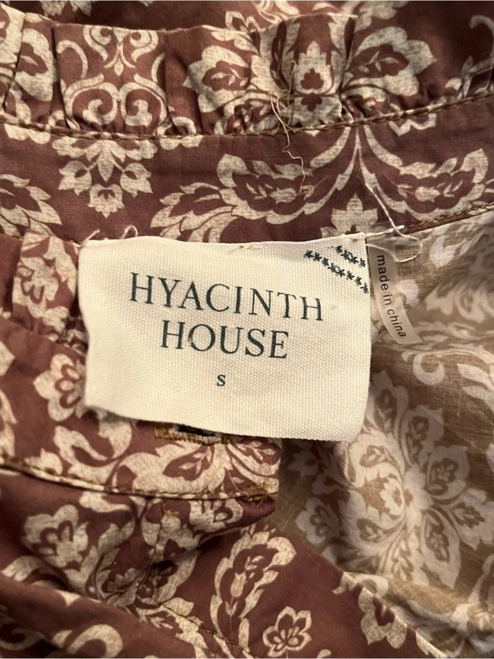 Hyacinth House Tuckernuck Moss Green Printed Bennett Maxi Dress Women’s Size S - Picture 6 of 8